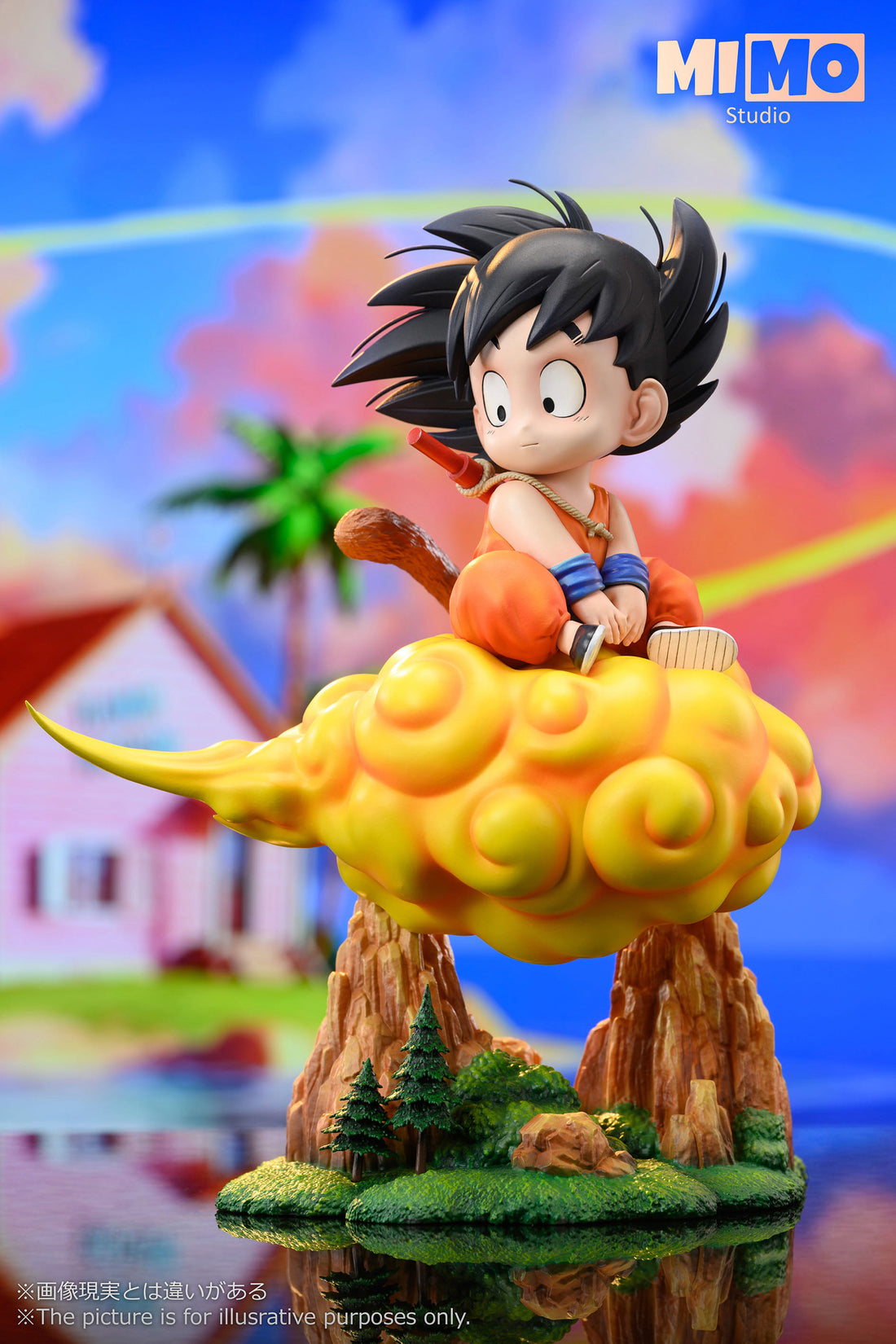 Dragon Ball Mimo Studio Nimbus Kid Goku Resin Statue