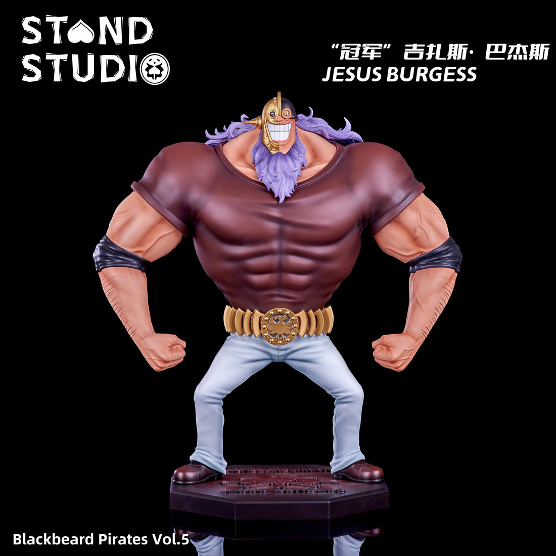 One Piece Stand Studio Champion Jesus Burgess Resin Statue