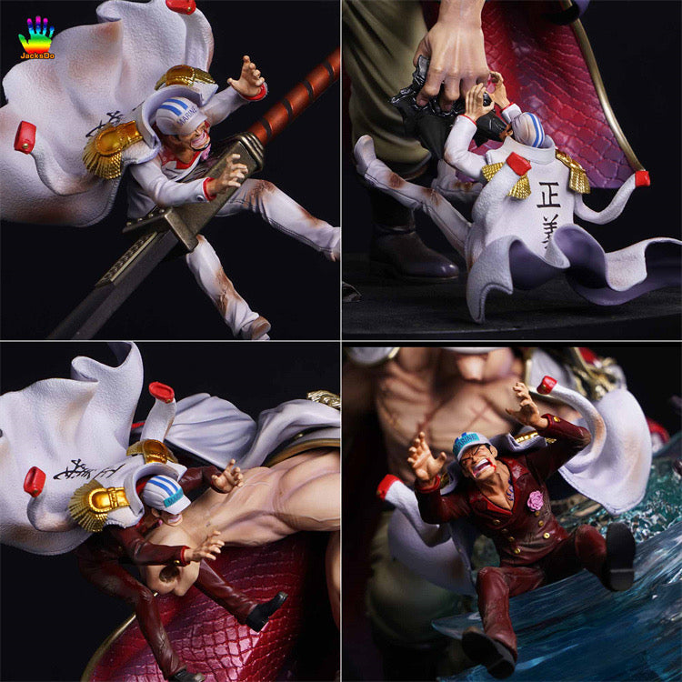 One Piece JacksDo Studio Akainu x Navy Officers Accessories for Whitebeard Resin Statue