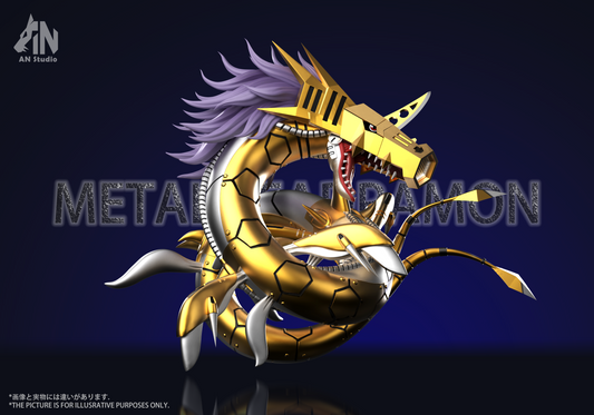Digimon AN Studio Seadramon The Four Dark Kings Metal Resin Statue [PRE-ORDER]