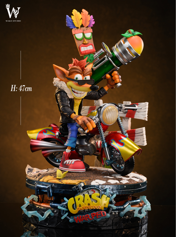 Crash Bandicoot Wake Studio Crash Bandicoot Warped Resin Statue - Preo