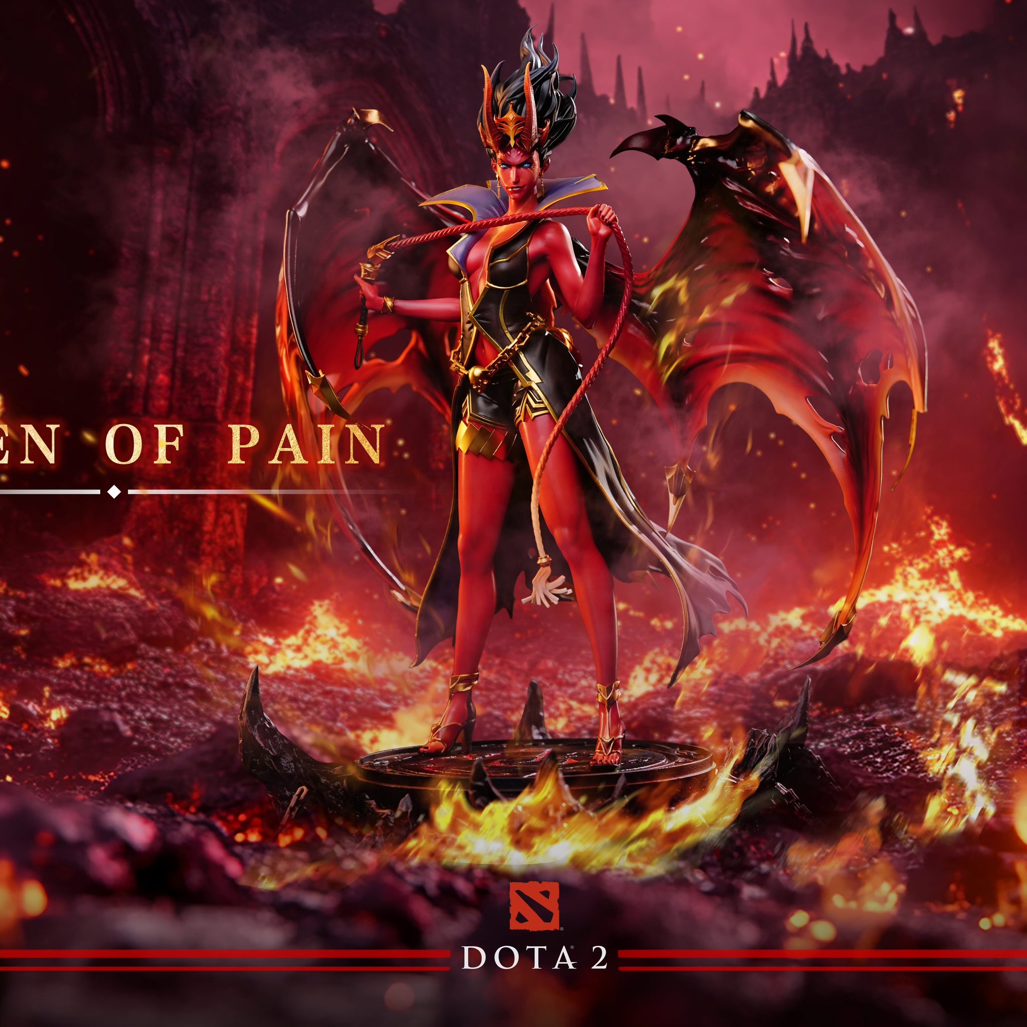 Dota 2 Perfect World Studio The Queen of Pain Licensed PVC Statue [PRE-ORDER]