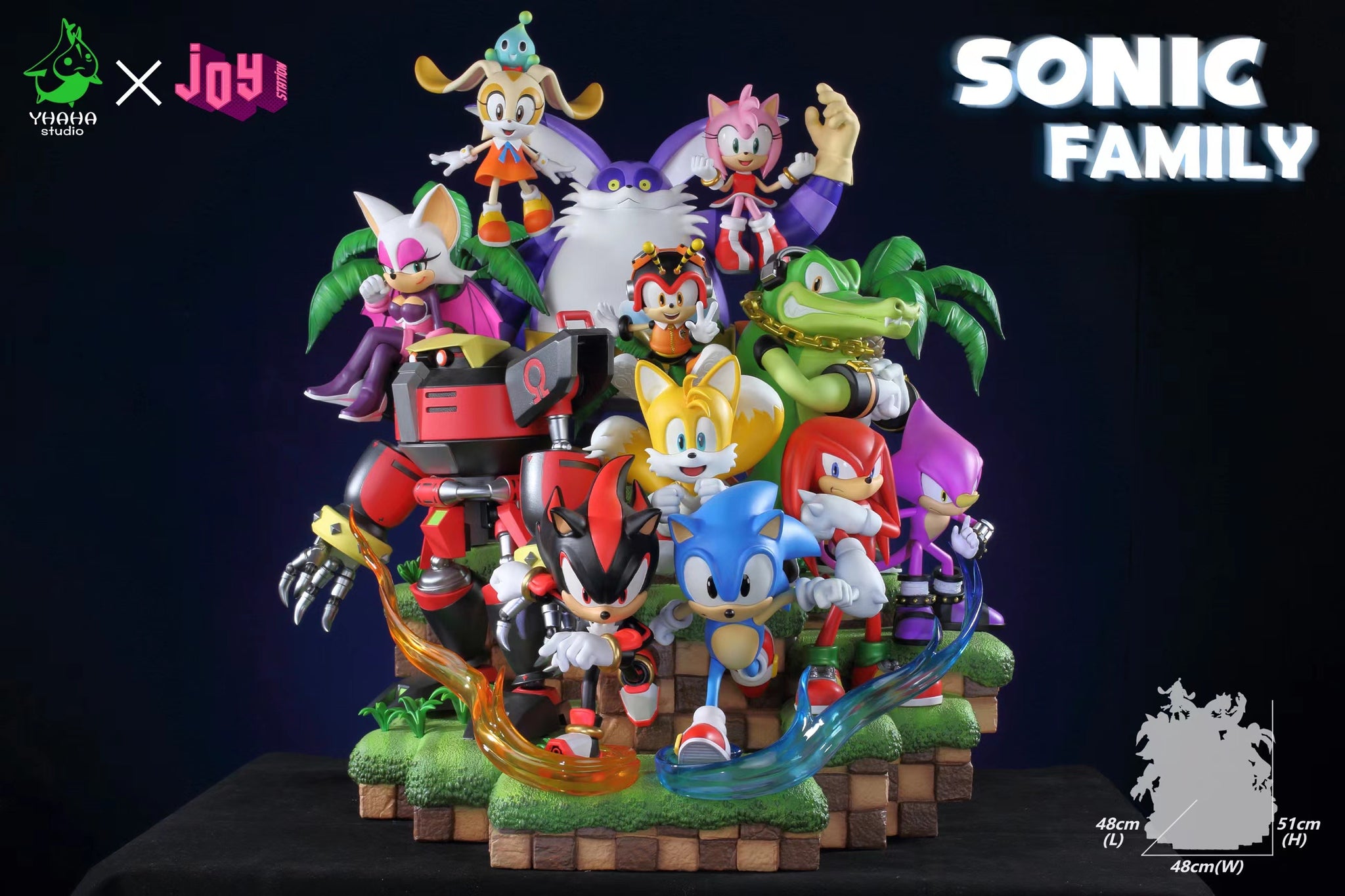Sonic Joy Station Studio Sonic Family Resin Statue [PRE-ORDER]