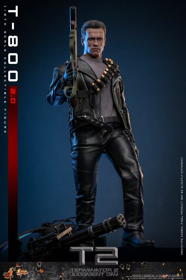 Terminator 2 Hot Toys Judgment Day T 800 2.0 Licensed PVC Figure