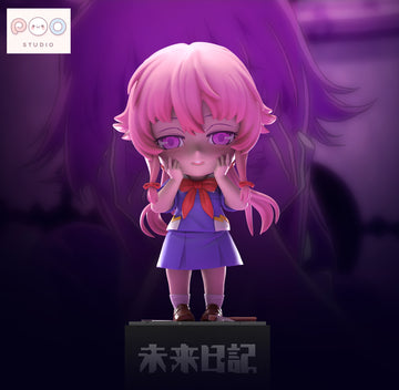 Future Diary POPO Studio Chibi Yuno Gasai Desktop Ornament Resin Statue [PRE-ORDER]