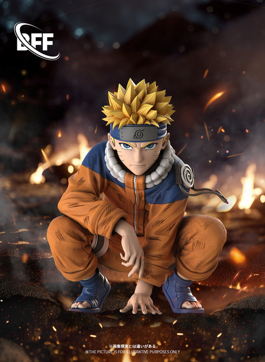 Naruto BFF Studio Crouching Uzumaki Naruto Resin Statue [PRE-ORDER]