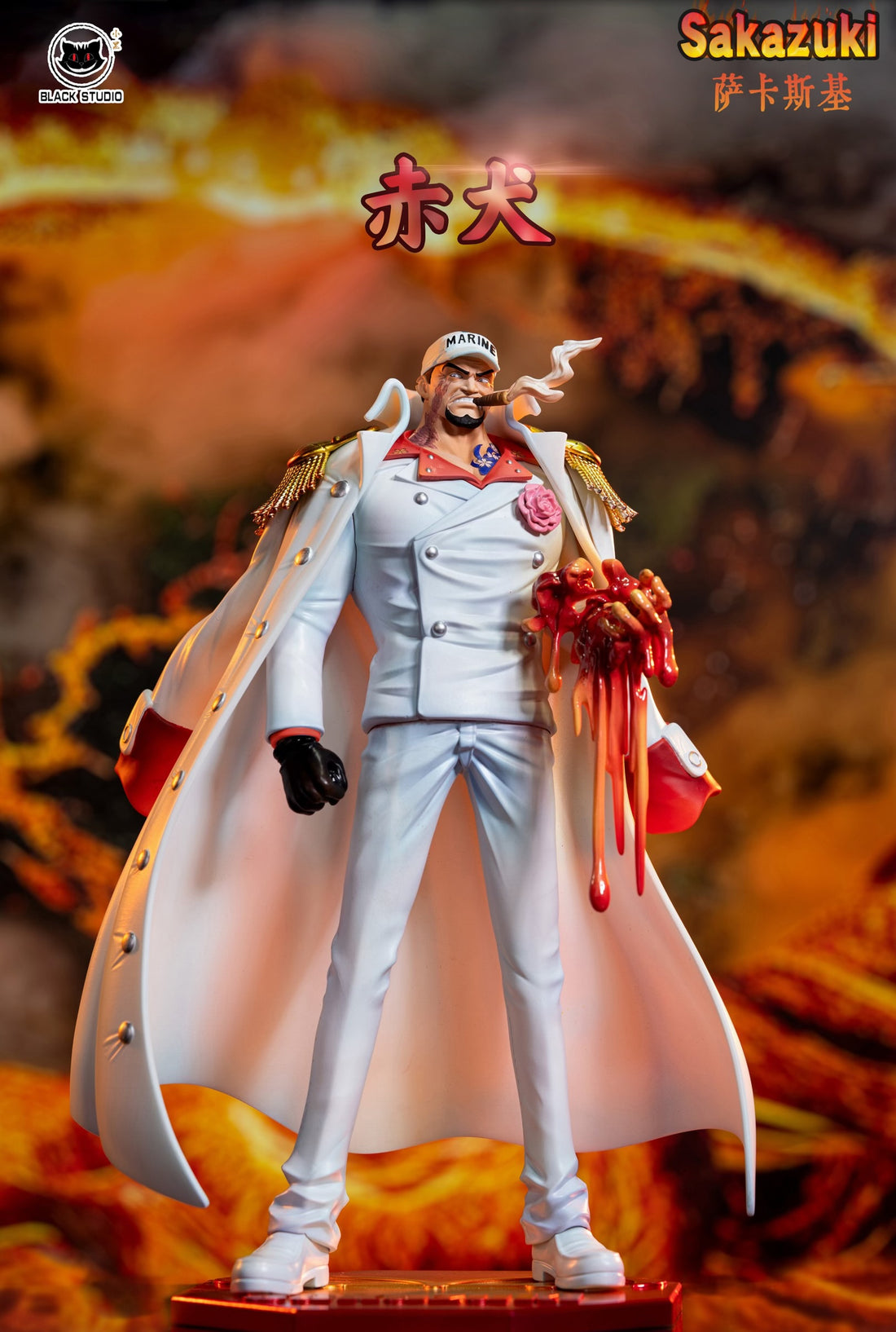 One Piece Black Studio Sakazuki Akainu Resin Statue