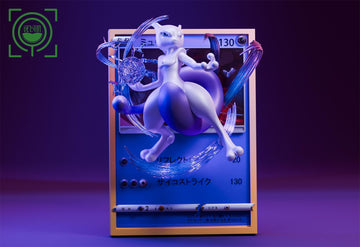 Pokemon Geisha Studio Mewtwo Card Resin Statue [PRE-ORDER]