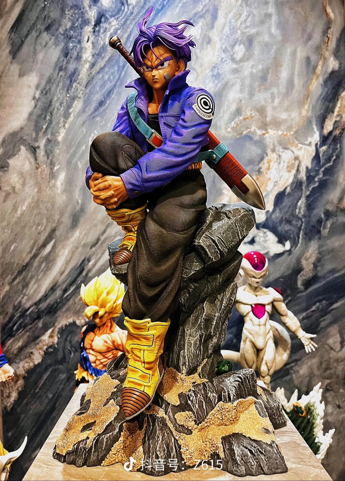 Dragon Ball RP Studio Sitting Trunks Resin Statue