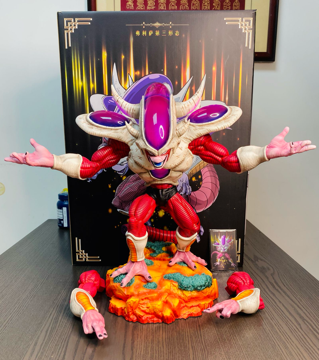 Dragon Ball Dim Model Studio Frieza 3rd Form Resin Statue [CHINA STOCK]