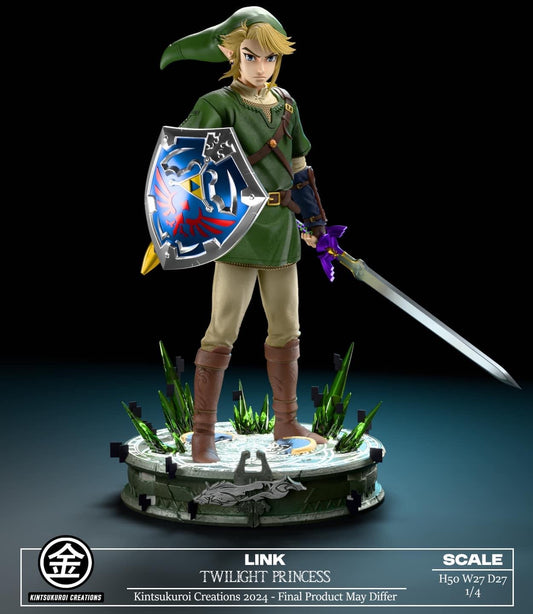 The Legend Of Zelda Kintsukuroi Creations Link Twilight Princess Resin Statue [PRE-ORDER]