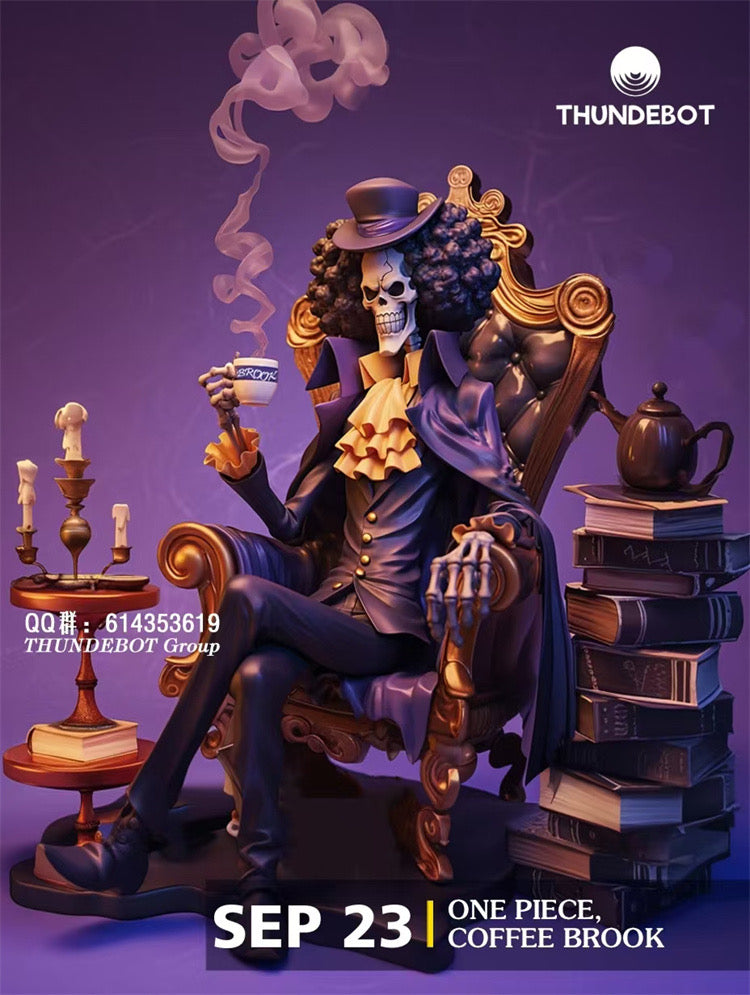 One Piece Thundebot Studio Brook Coffee Resin Statue [PRE-ORDER]