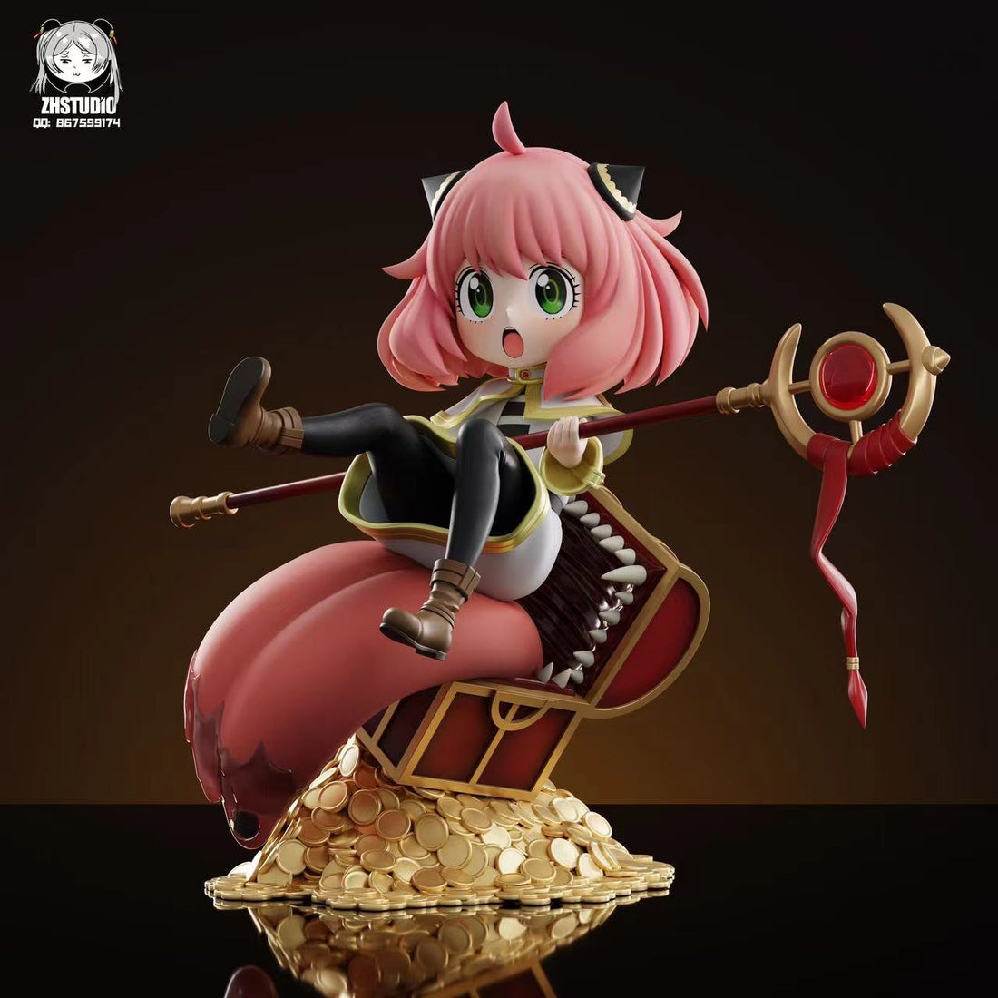 Spy x Family ZH Studio Anya Forger Cosplay Treasure Chest Frieren Resin Statue [CHINA STOCK]