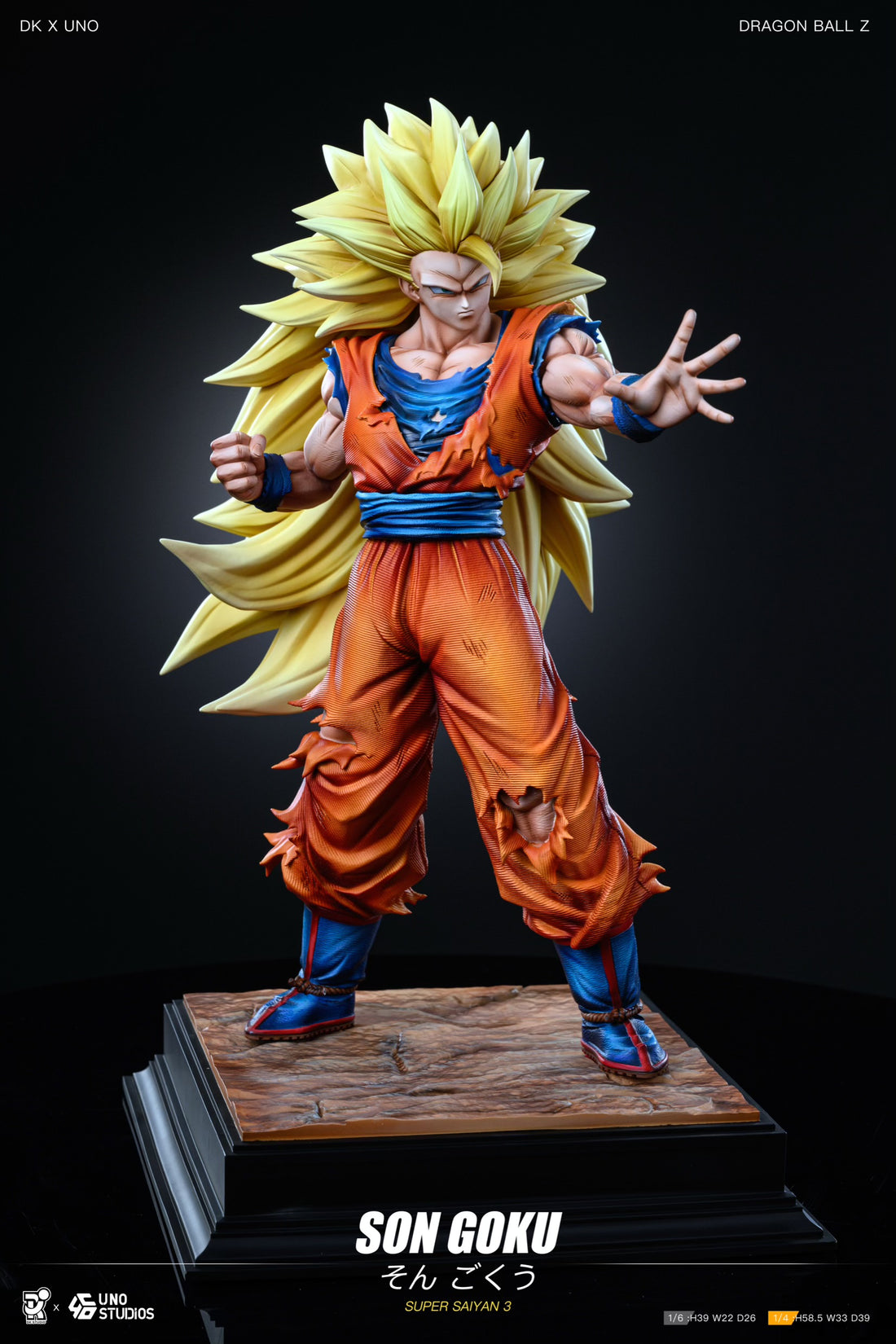 Dragon Ball DK x UNO Studio SSJ3 Goku Resin Statue