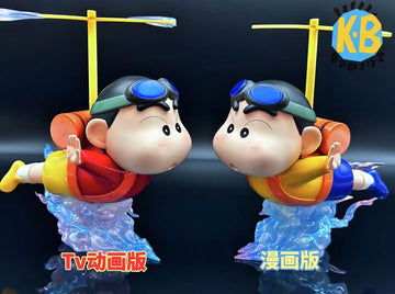 Shin Chan Chun Ri Bu Studio Crayon Bamboo Dragonfly Shinnosuke Nohara Resin Statue [PRE-ORDER]