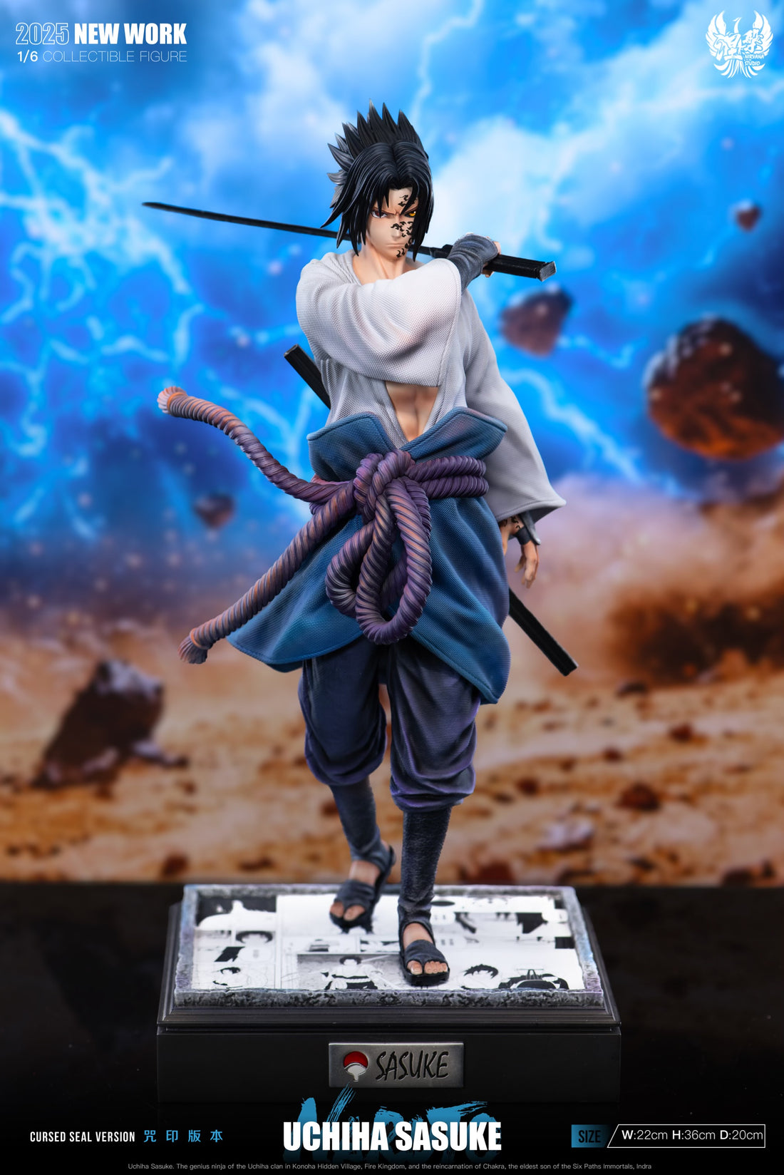 Naruto Nirvana Studio Sasuke Uchiha Resin Statue