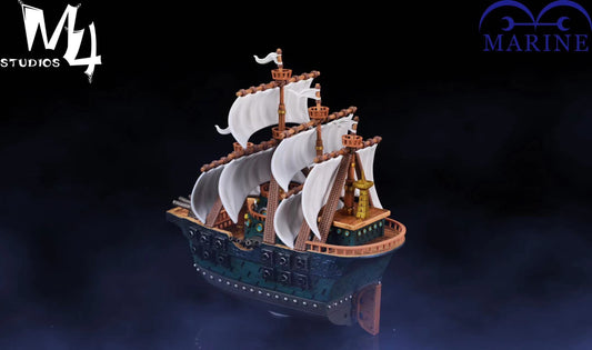 One Piece M4 Studio Marine Warship Resin Statue [PRE-ORDER]