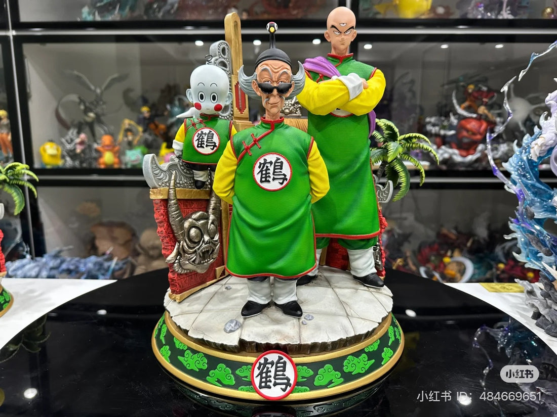 Dragon Ball SHK Studio Tien Chaoz Crane Heremit School Team Resin Statue