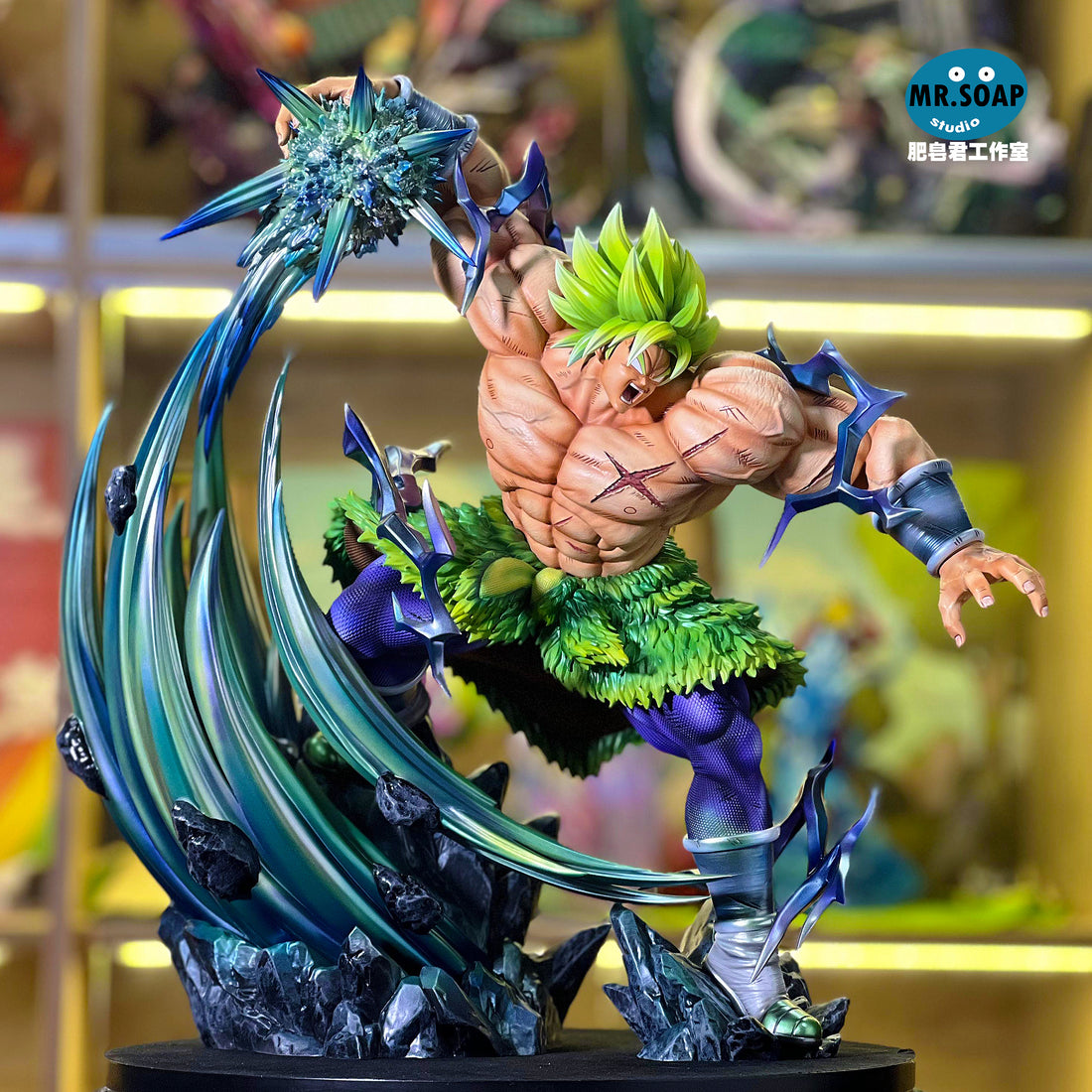 Dragon Ball Mr Soap x JacksDo Studio Broly Attack Resin Statue