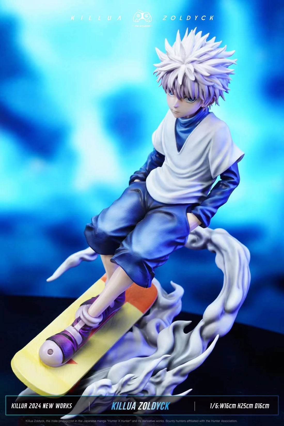 Hunter x Hunter PG Studio Skateboard Killua Zoldyck Resin Statue