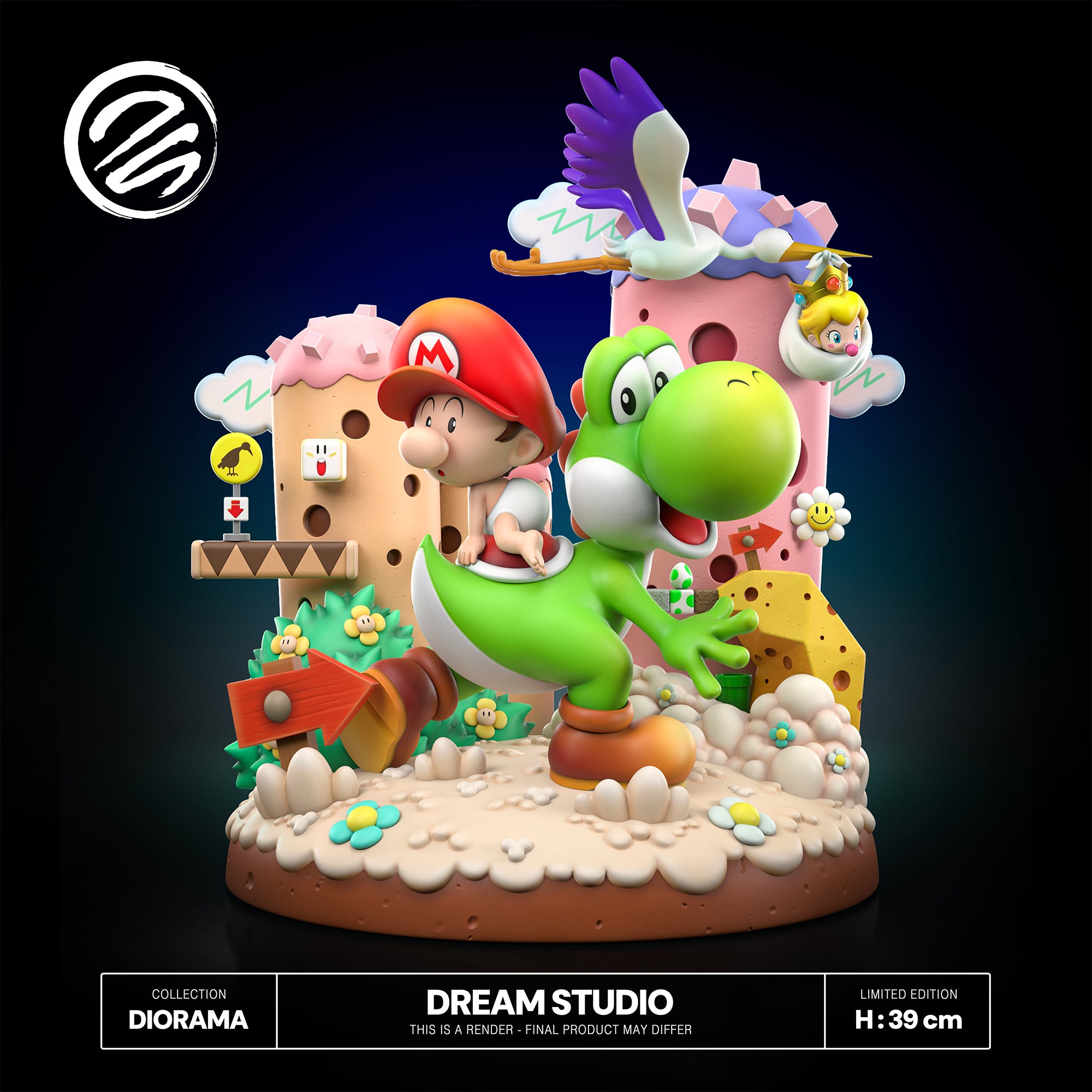 Super Mario Dream Studio Yoshis Island Diorama Resin Statue [PRE-ORDER]