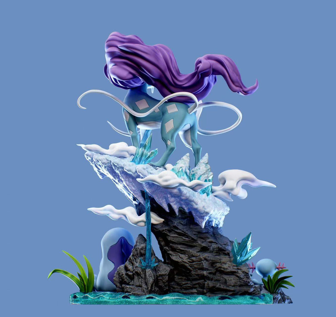 Pokemon Smile Studio Suicune Ecology Resin Statue