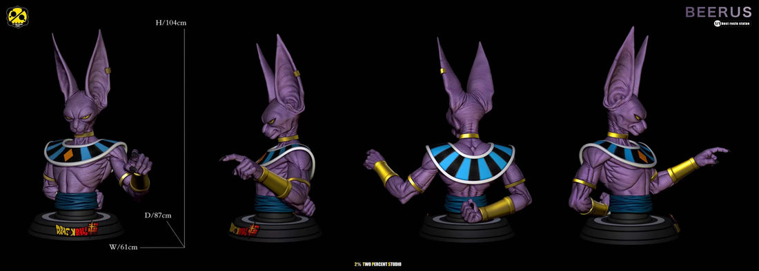 Dragon Ball 2% Studio Beerus Bills Resin Statue