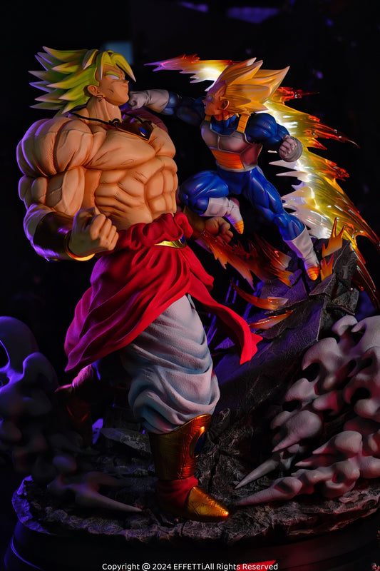 Dragon Ball Revenge Studio Broly VS Vegeta Resin Statue [CHINA STOCK]