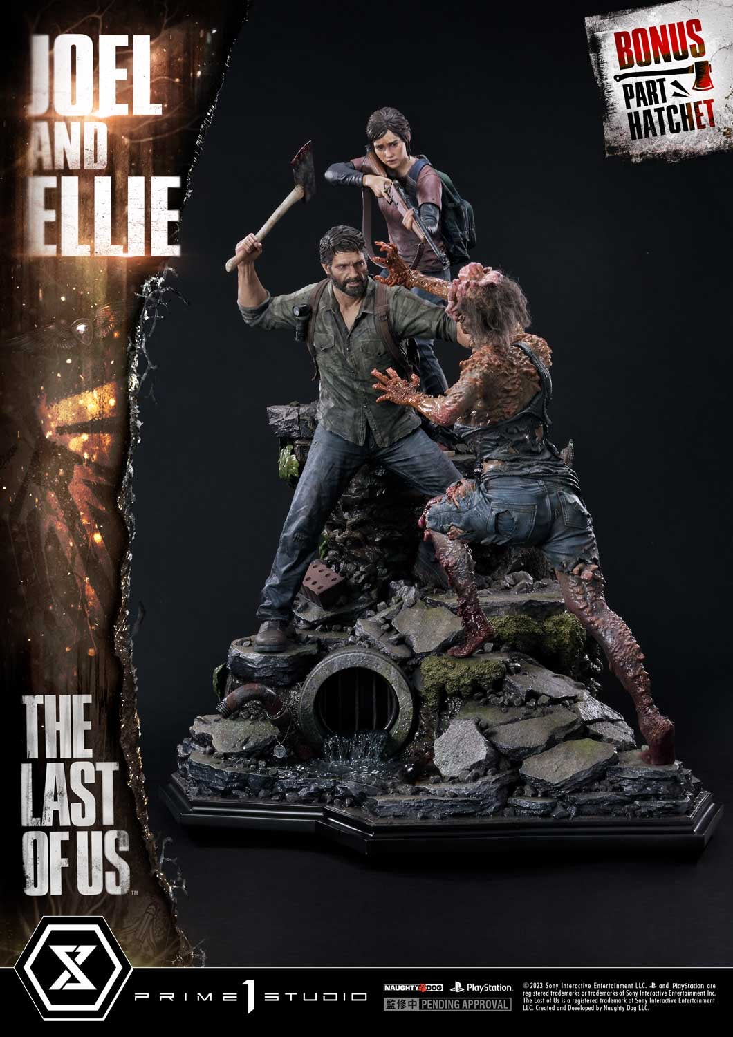 The Last of Us Prime 1 Studio Joel & Ellie Licensed Resin Statue