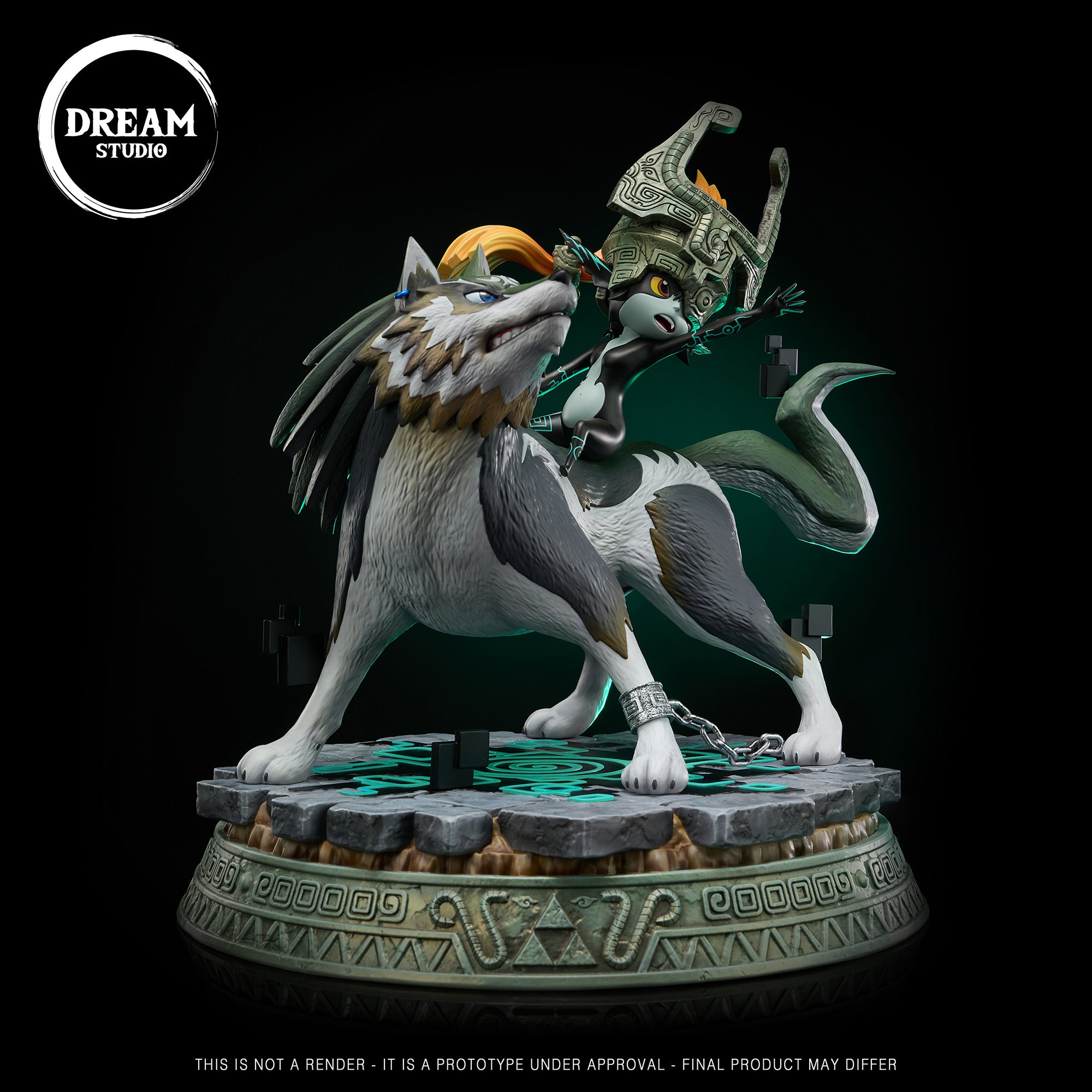 The Legends Of Zelda Dream Studio Wolf Link Midna Resin Statue [PRE-ORDER]