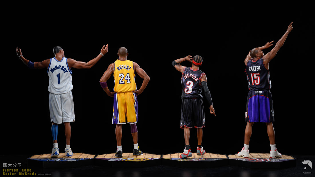 NBA FaceFunky Studio Four Great Shooting Guards Allen Iverson x Kobe Bryant x Tracy McGrady x Vince Carter Resin Statue