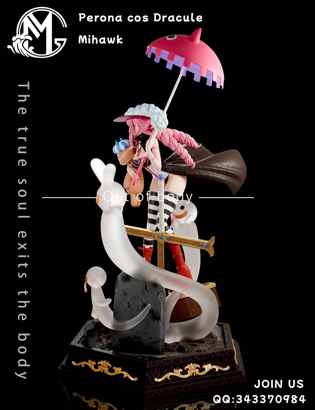 One Piece GM Studio Perona Cosplay Mihawk Resin Statue