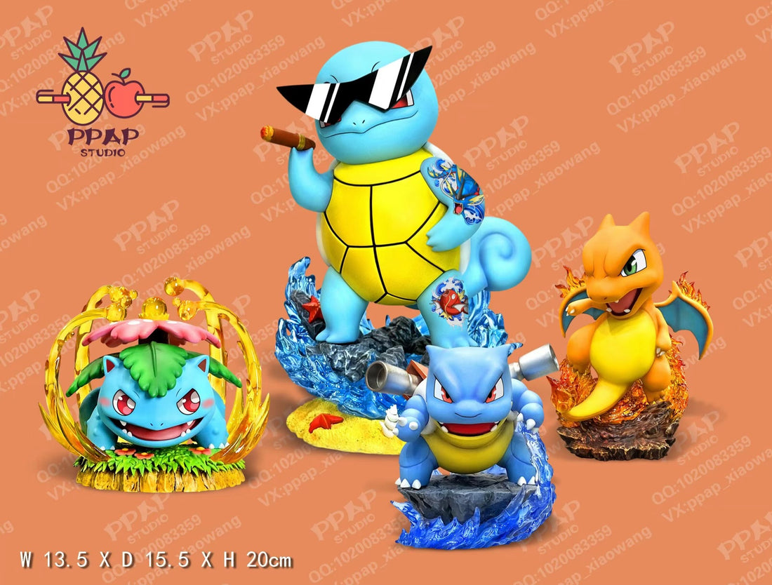 Pokemon PPAP Studio Squirtle Resin Statue