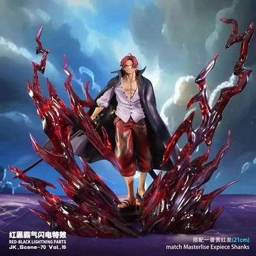 One Piece JacksDo Studio Shanks Special Effect Accessories x Red And Black Domineering Lightning Resin Statue [PRE-ORDER]