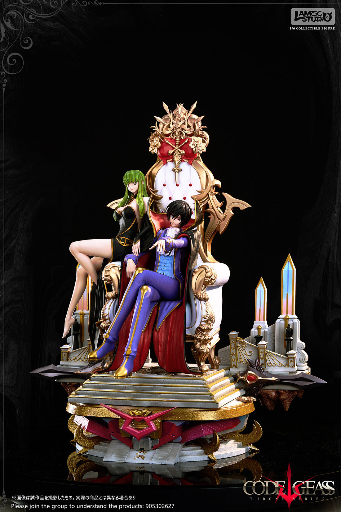 Code Geass Lamzc Studio Lelouch of the Rebellion Lelouch Lamperouge X CC Resin Statue