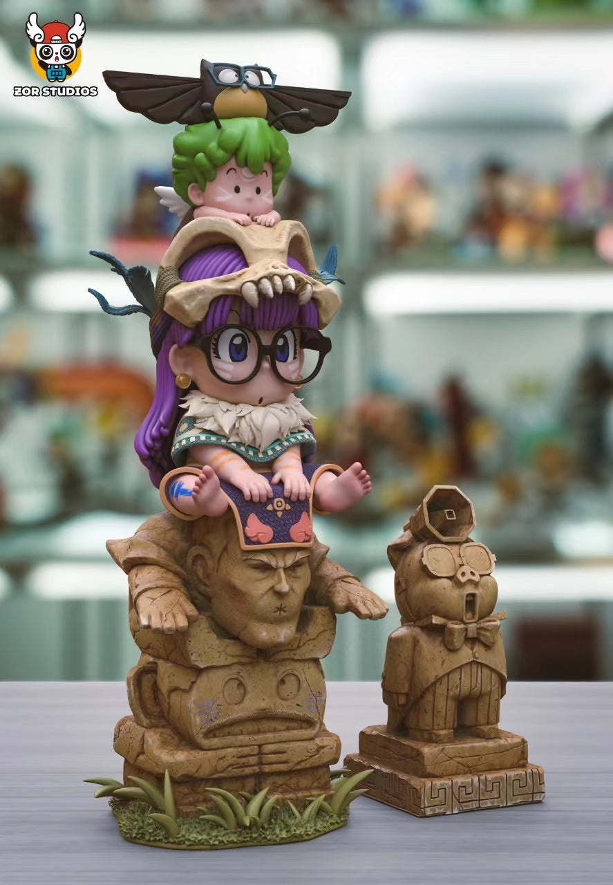 Dr. Slump ZOR Studio Indian Totem Pole Arare Arale Resin Statue