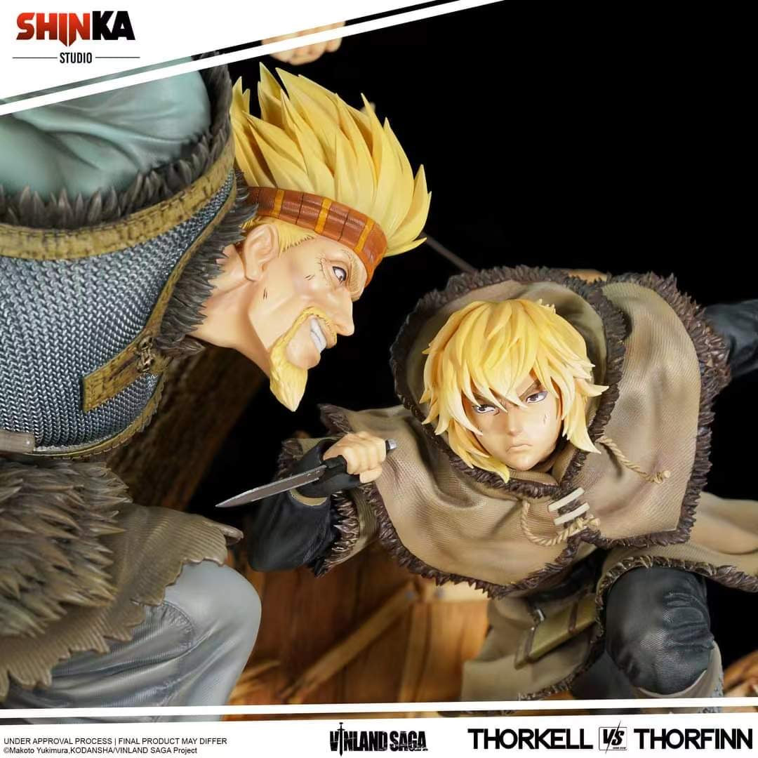 Vinland Saga Shinka Studio Thorkell VS Thorfinn Licensed Resin Statue