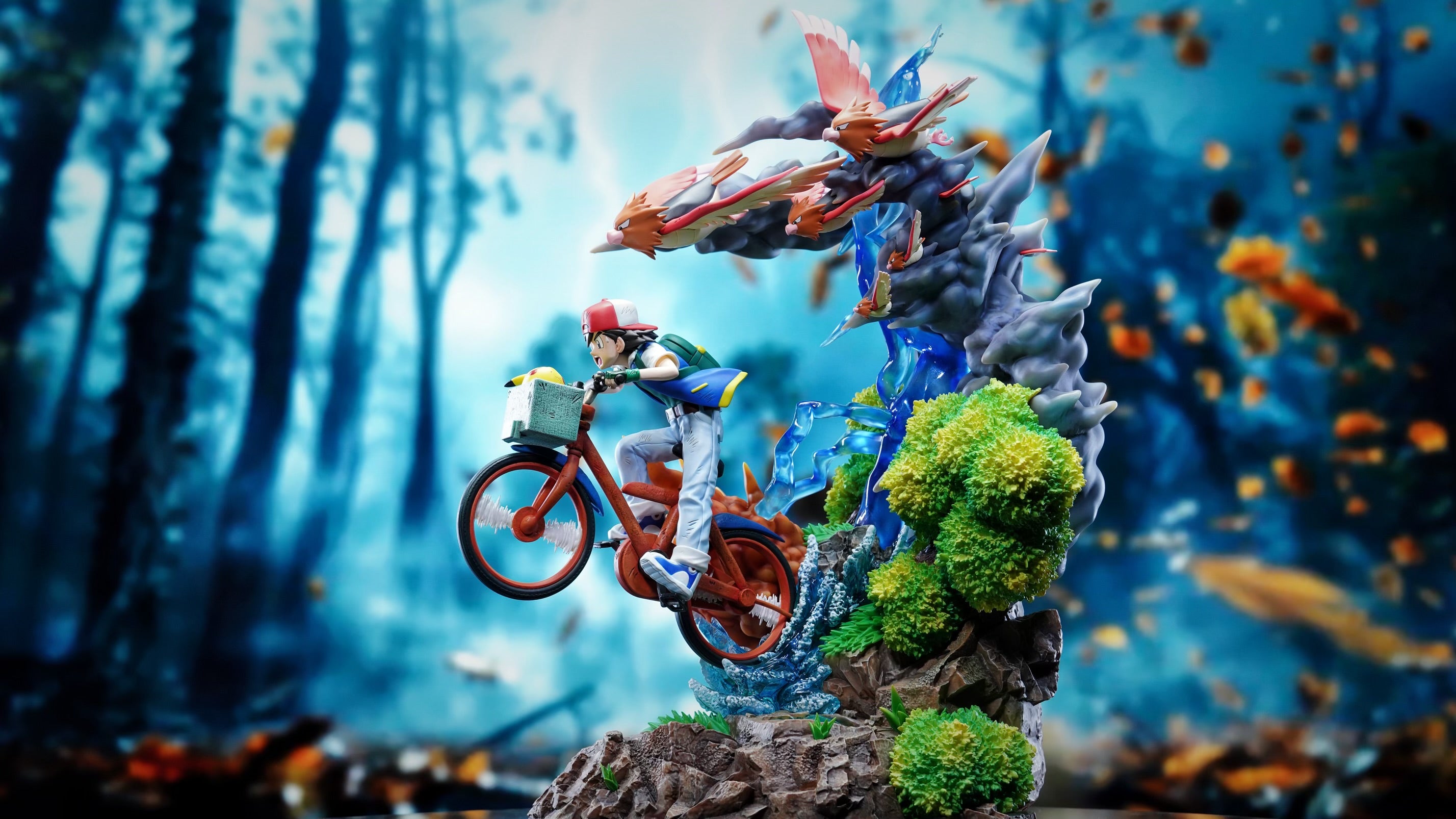 Pokemon AM Studio Cycling Ash Resin Statue [PRE-ORDER]