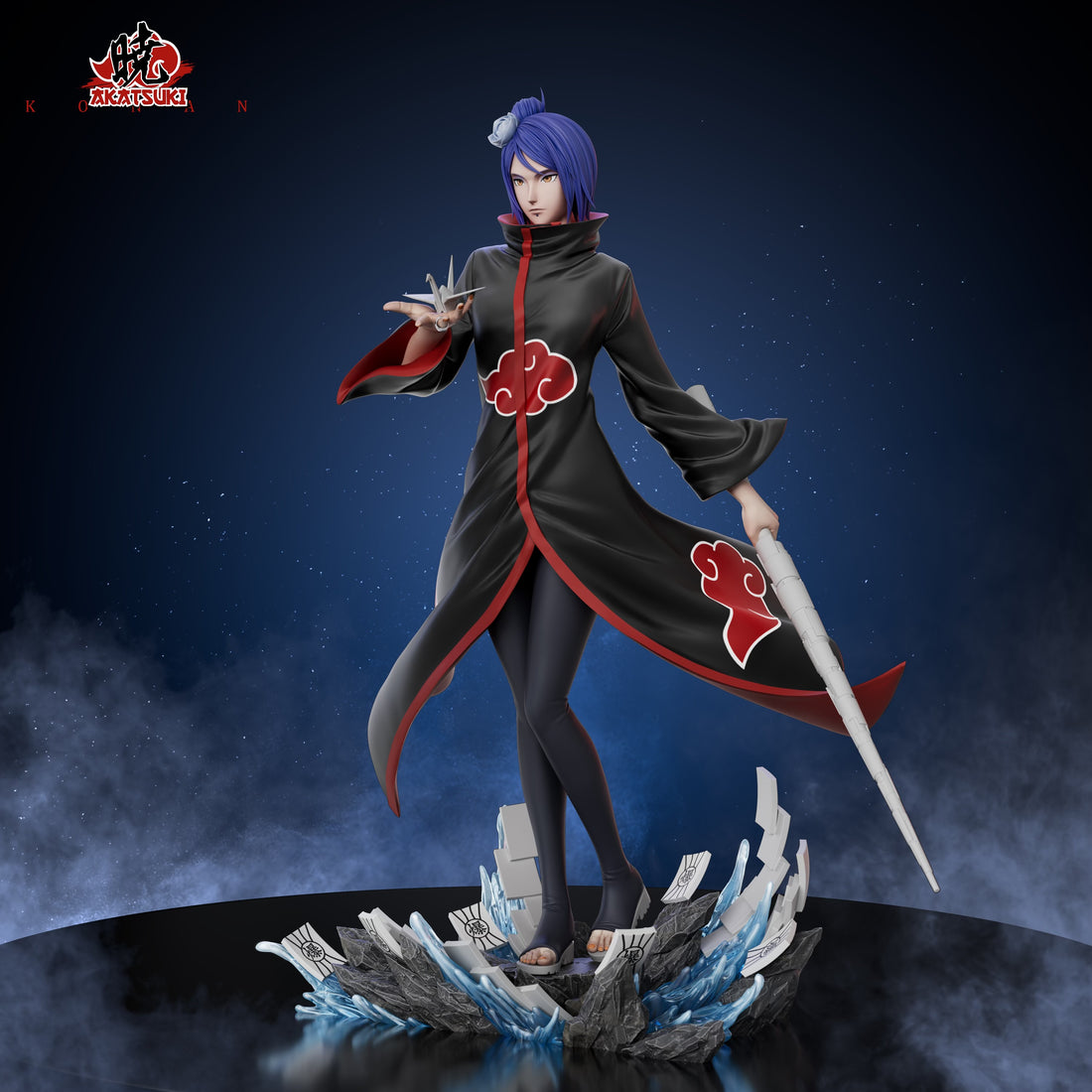 Naruto Akatsuki Studio Konan Resin Statue