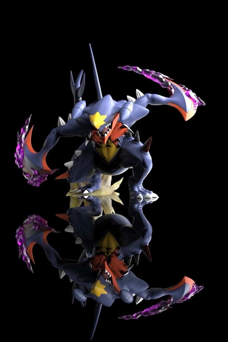 Pokemon Unknown Made Studio Mega Garchomp Resin Statue