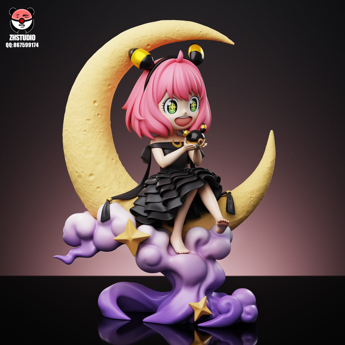 Spy x Family ZH Studio Anya Forger COS Umbreon Valentines Day Limited Resin Statue [PRE-ORDER]