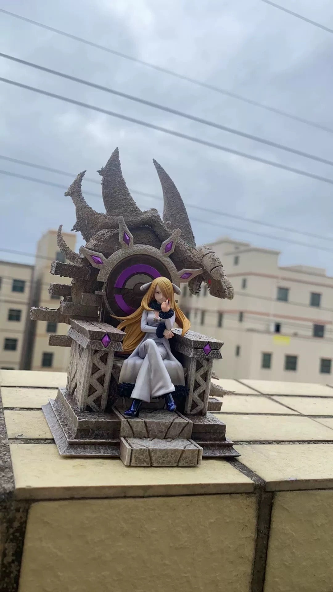 Pokemon BOOM Studio Throne Cynthia Resin Statue