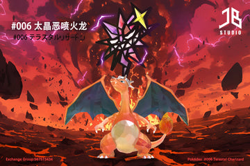 Pokémon JB Studio Terastal Dark Type Charizard Resin Statue [PRE-ORDER]