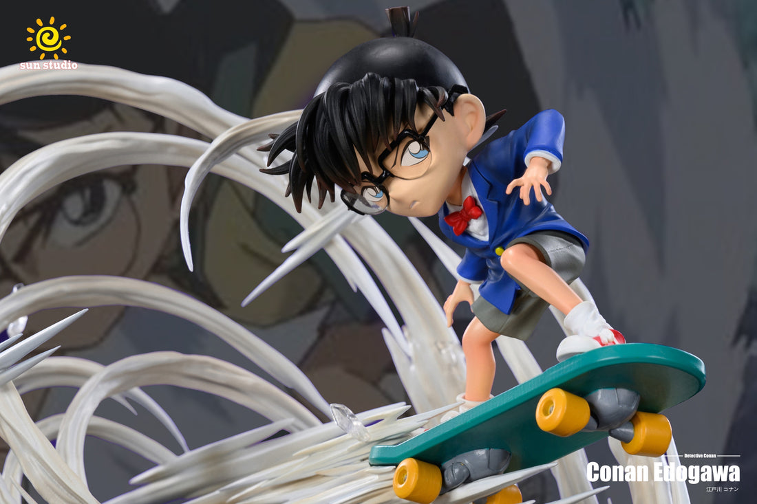 Detective Conan Sun Studio Conan Skate Resin Statue