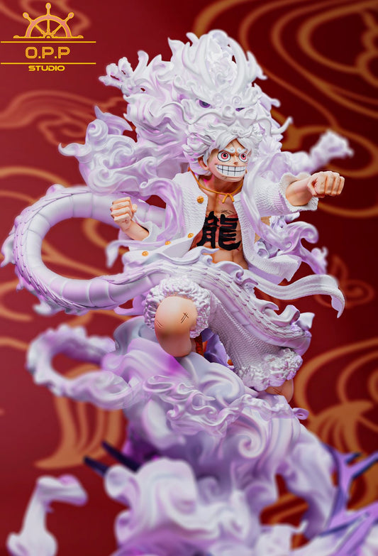 One Piece OPP Studio Dragon Year Nika Luffy Resin Statue - Preorder