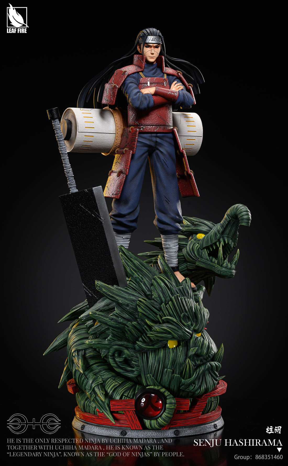 Naruto Leaf Fire Studio Senju Hashirama Resin Statue