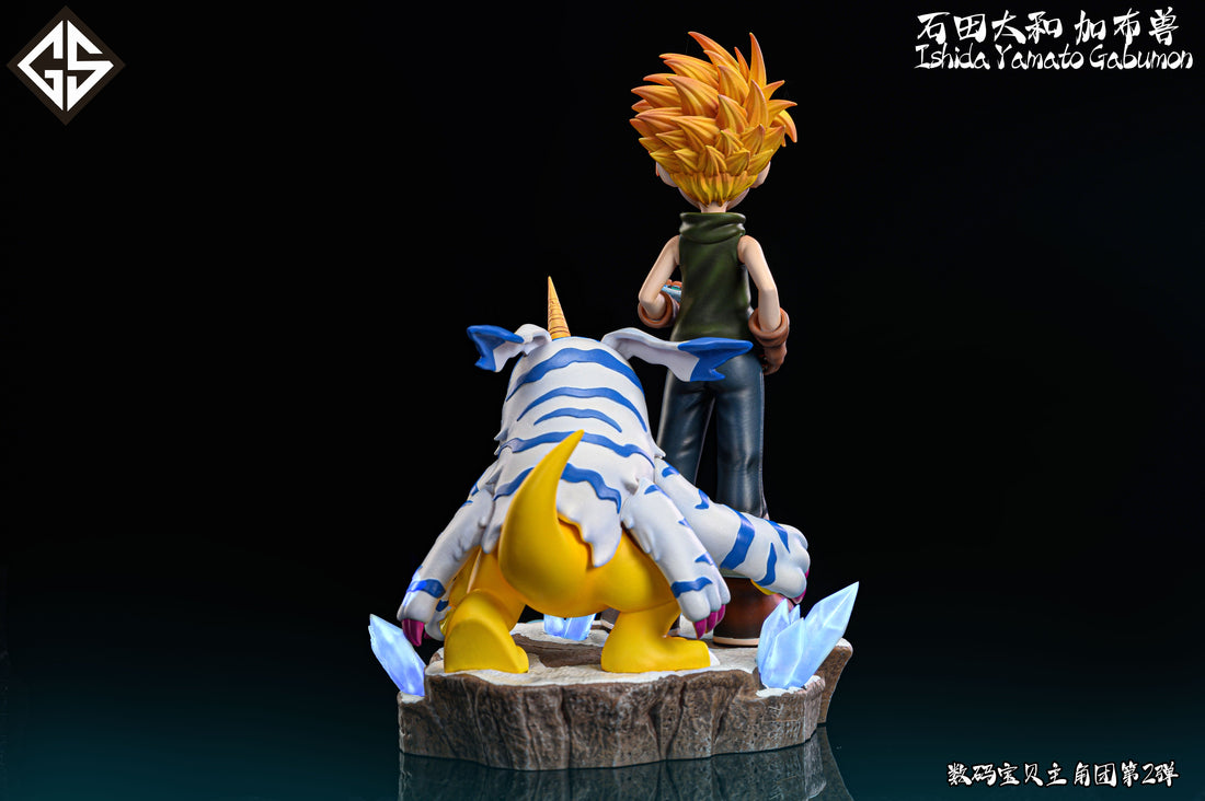 Digimon GS Studio Yamato Ishida x Gabumon Resin Statue