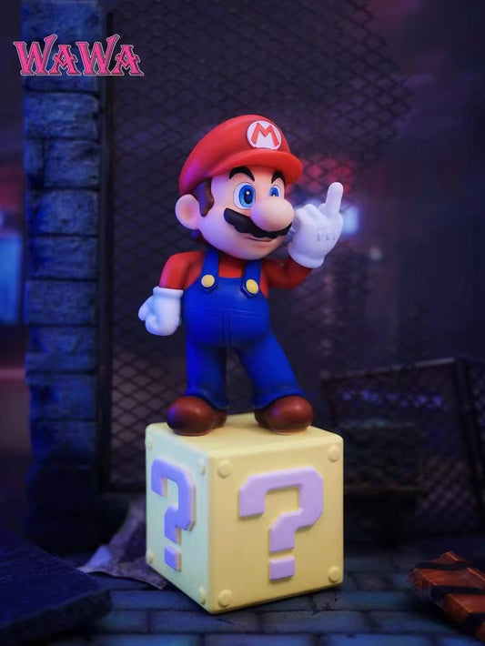 Super Mario Bros WAWA Studio Mario Cube Resin Statue [PRE-ORDER]