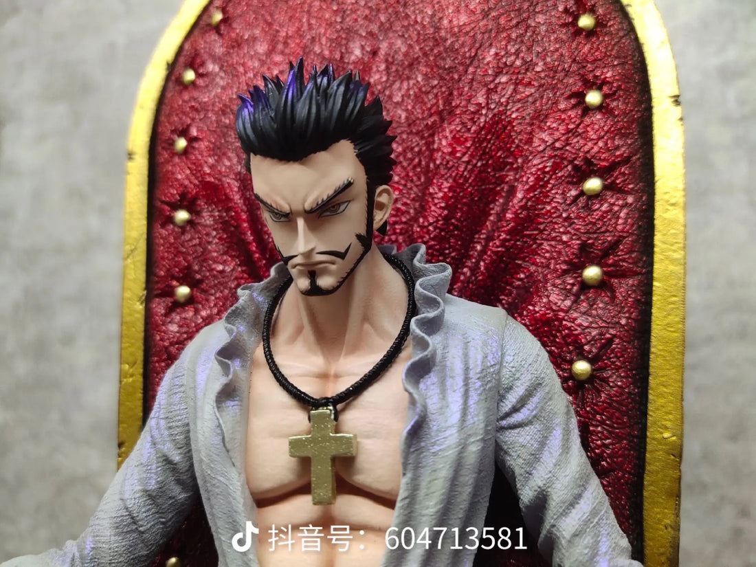 One Piece Brain Hole Studio Dracule Mihawk Sitting Resin Statue