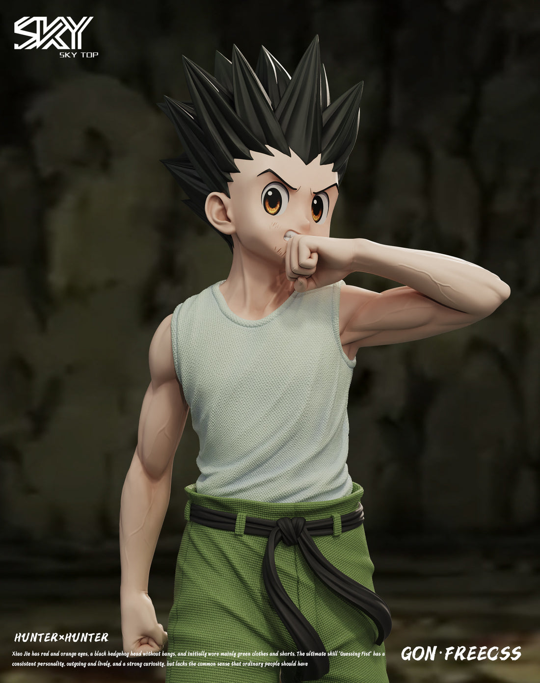 Hunter x Hunter Sky Top Studio Gon Freecss Resin Statue